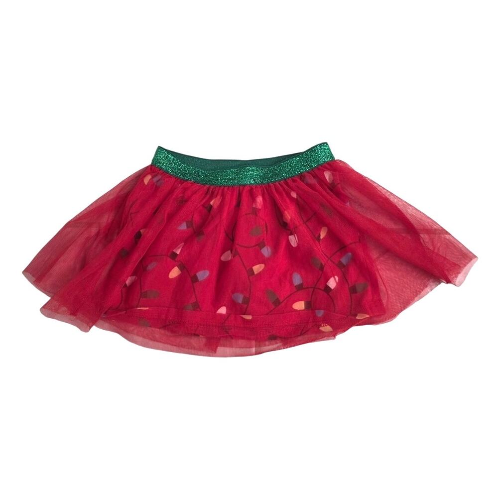 Holiday Time Christmas Light with Red Mesh Skirt - XS (4-5)